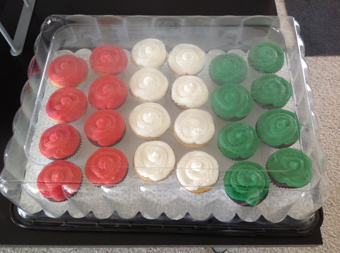 cupcakes tricolori